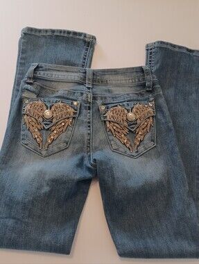 Fire & Rain Embellished Bootcut Jeans Sz 1